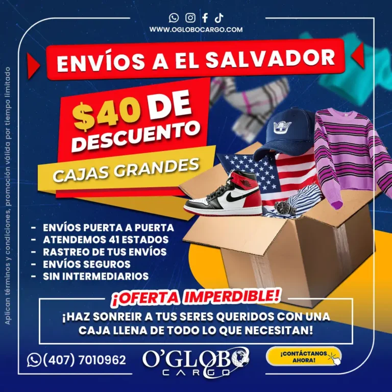 envio de encomiendas a el salvador