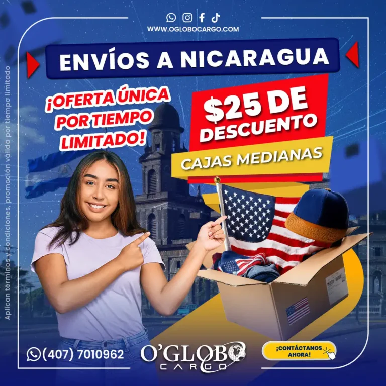 envio de encomiendas a Nicaragua