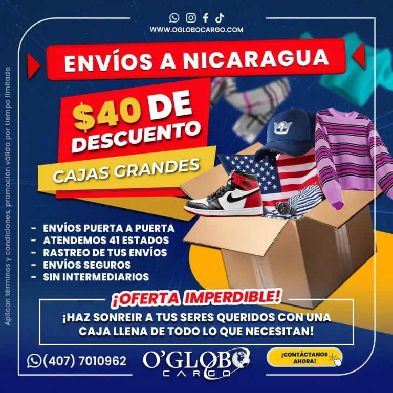 envios de cajas a Nicaragua