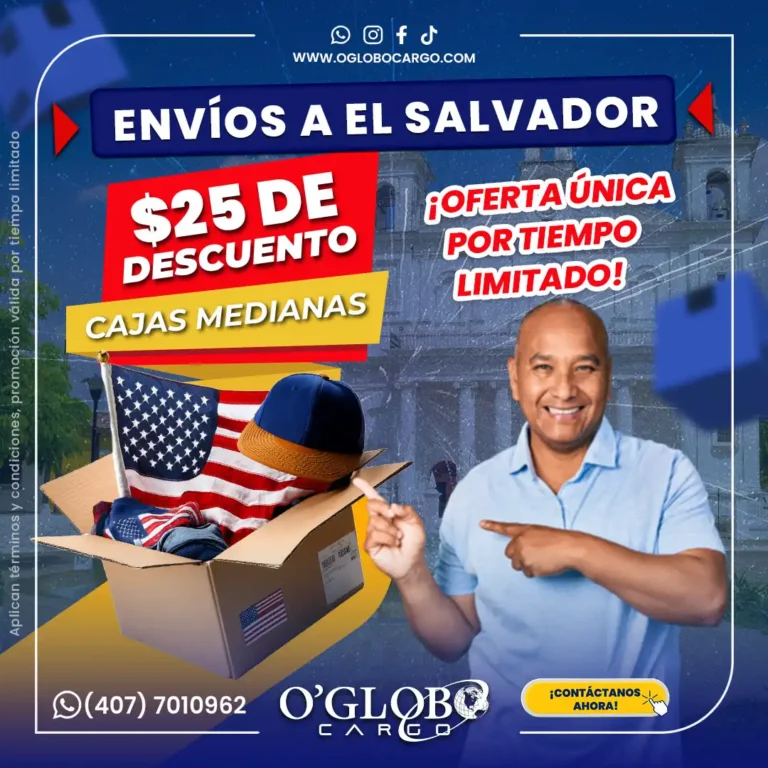 envios de paquetes a el salvador