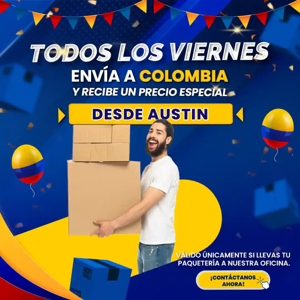 envios de cajas a colombia