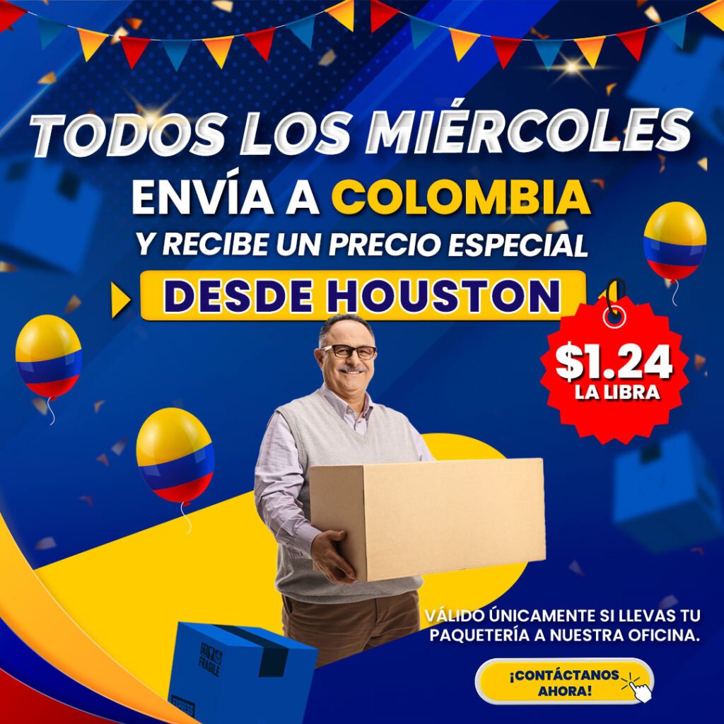 envios de paquetes a colombia